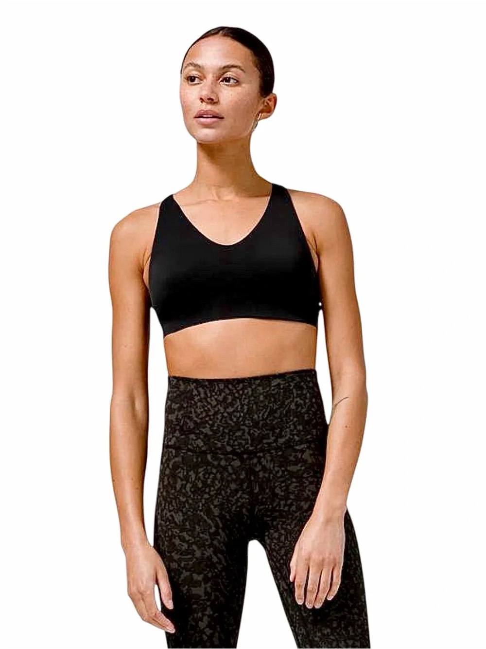 Lululemon – In Alignment Racerback Bra Light Support B/C Cups – Black – Sz. 8